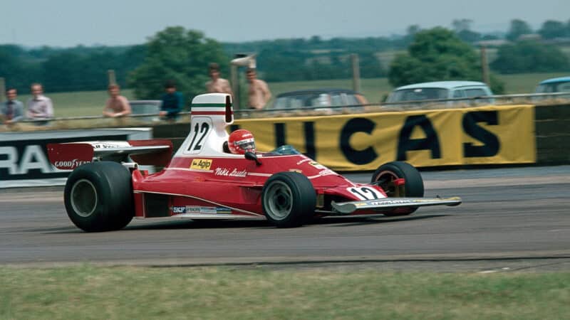 Niki Lauda in 1975 British GP