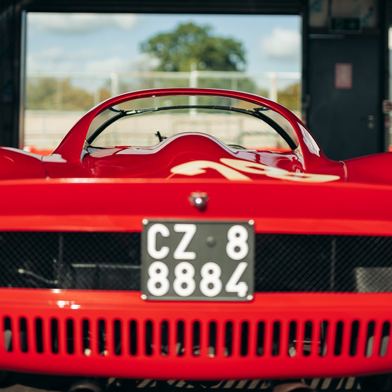 Rear view of Ferrari Dino 206 S