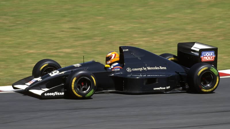 Sauber of Karl Wendlinger in 1993 F1 South African Grand Prix