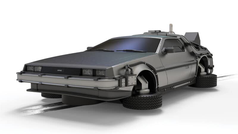 Scalextric DeLorean flying machine