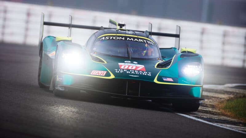 at Silverstone Aston Martin lit up a dull February with a shakedown of its 2025 Le Mans challenger, the Valkyrie