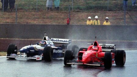 55. 1996 Spanish GP: Rain master Schumacher shows field how it’s done
