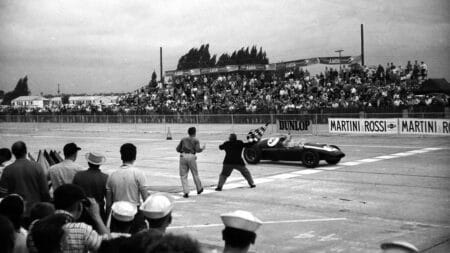 53. 1959 United States GP: Brabham pushes car over line for first F1 championship