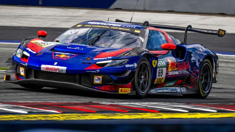 Thierry Vermeulen driving Ferrari GT3 car