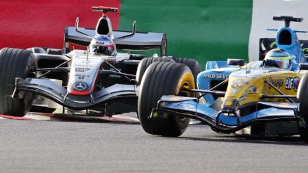 17. 2005 Japanese GP: final lap drama as Räikkönen completes comeback