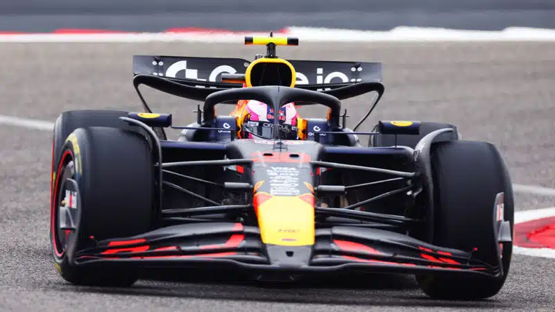 Liam Lawson in Red Bull during F1 2025 preseason testing