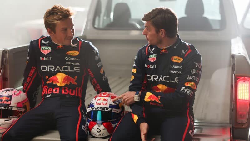 Max Verstappen Liam Lawson Red Bull F1 2025