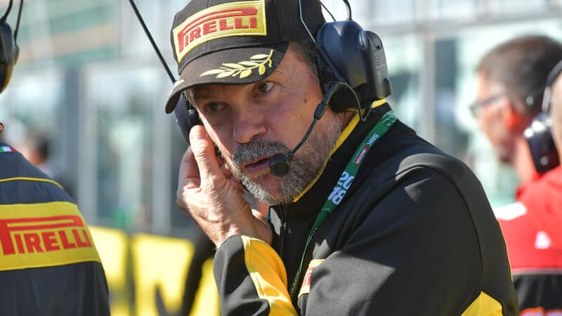 Pirelli racing manager Giorgio Barbier