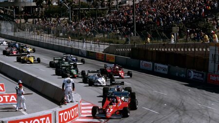 45. 1983 USA GP West: Watson takes record win from 22nd on the grid