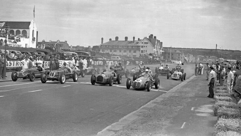 The 1950 Jersey Road Race St Helier Ferrari Great Britain driver Peter Whitehead