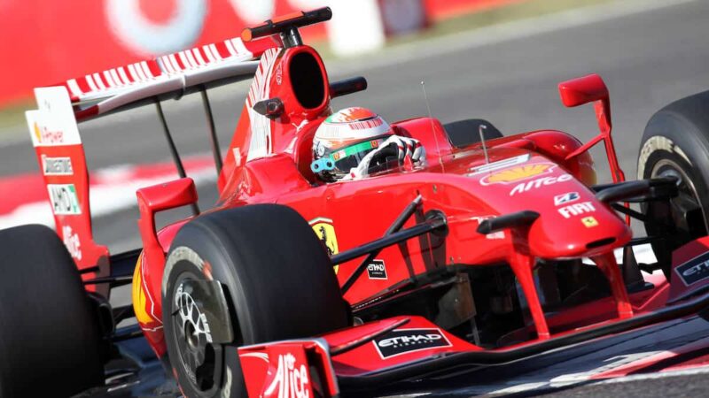 Giancarlo Fisichella (Ferrari) during practice for the 2009 Italian Grand Prix in Monza