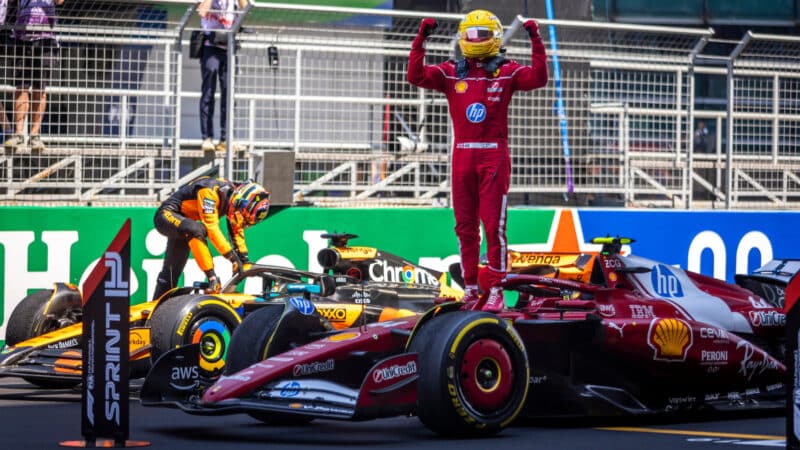 Lewis Hamilton (Ferrari) after the sprint race at the 2025 Chinese Grand Prix