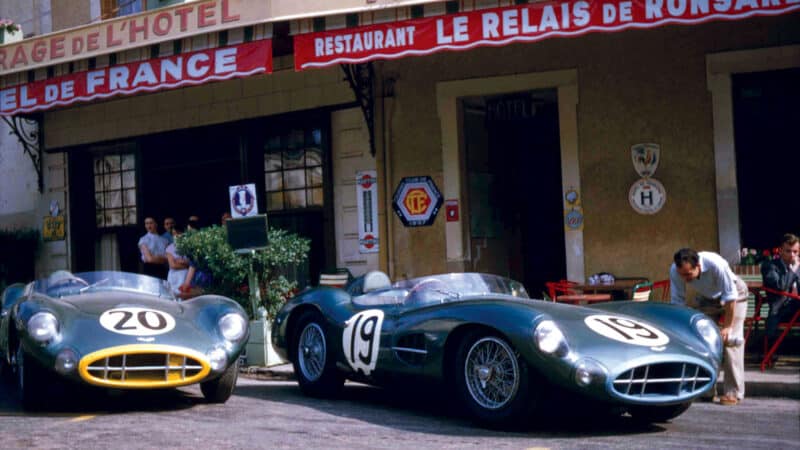 A home to travelling teams, from Triumph (top) to TVR, De Tomaso and even Aston Martin