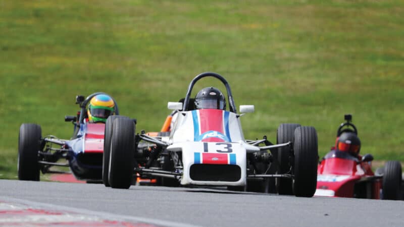 again at Brands, July 2023, in a Classic FF1600 Van Diemen RF81