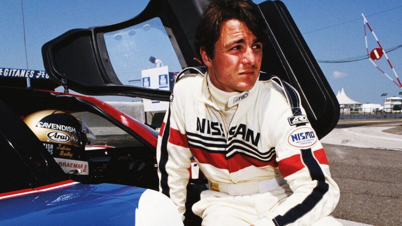 Mark Blundell and Julian Bailey (in the car) were co-drivers in five of eight rounds in 1989’s WSC, with two podium finishes