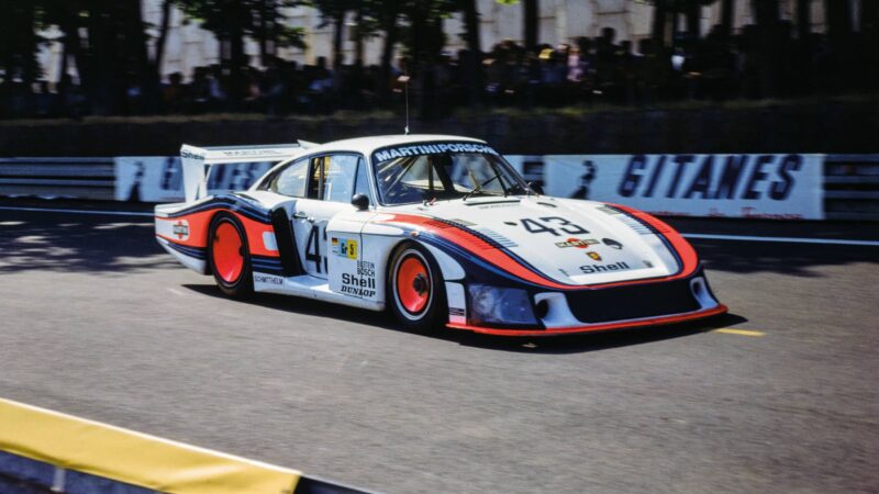 Porsche’s 935 whale-tail looking resplendent