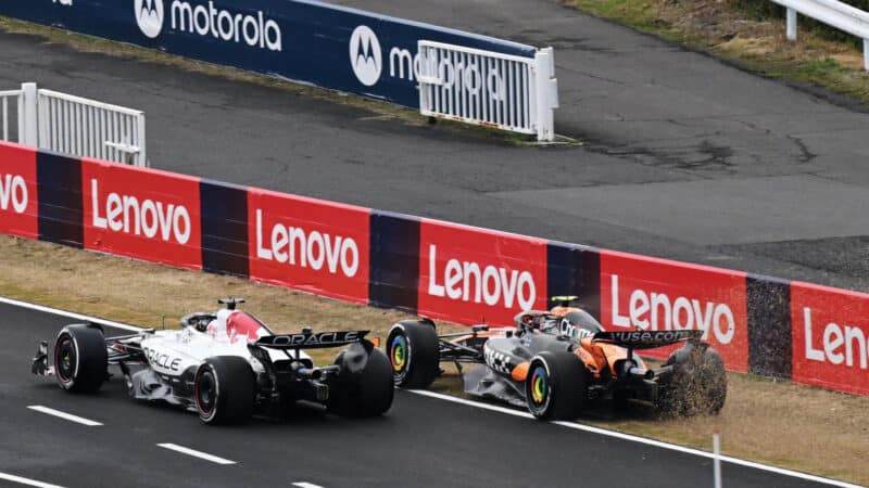 Max vs Lando Norris, Japan