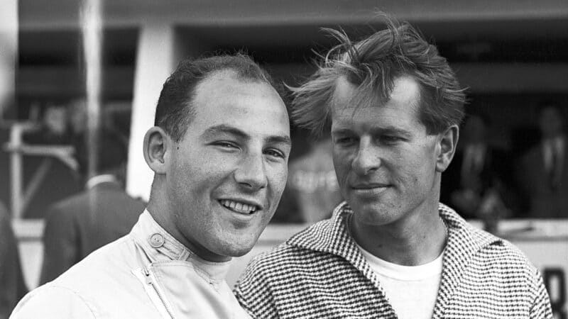 Sir Stirling Moss, left