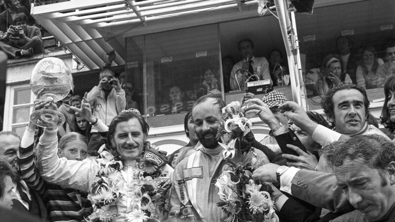 Hill and Pescarolo celebrate