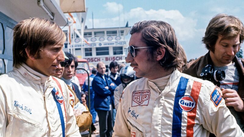 Jo Siffert with Derek Bell Porsche 917