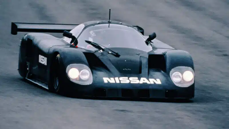 The all-black test car