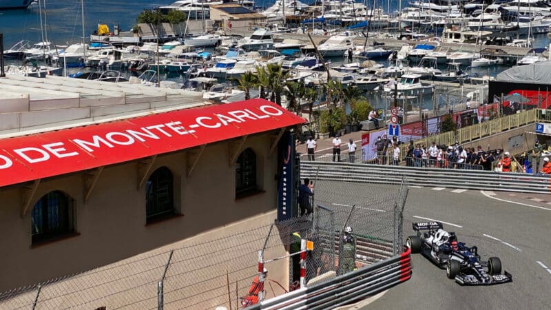 Yuki Tsunoda (Alpha Tauri-Honda) during practice for the 2021 Monaco Grand Prix