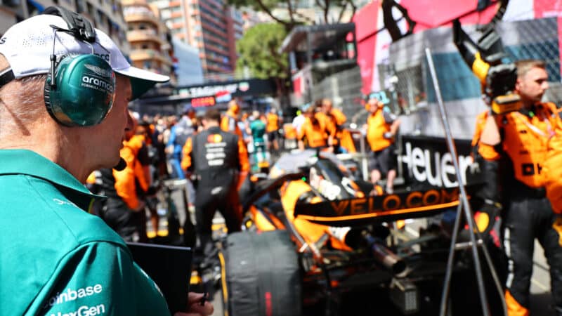 Adrian Newey (Aston Martin-Mercedes) before the 2025 Monaco Grand Prix