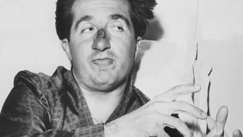 Ascari rests up in hospital with a cut to his nose after the crash