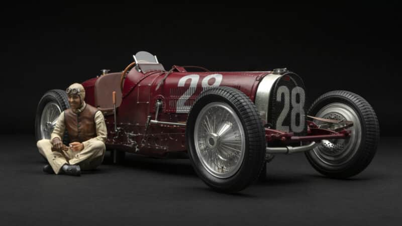 Bugatti Type 59 - 1934 Monaco GP - #28 Nuvolari Figure Edition - 1.8 scale (1)