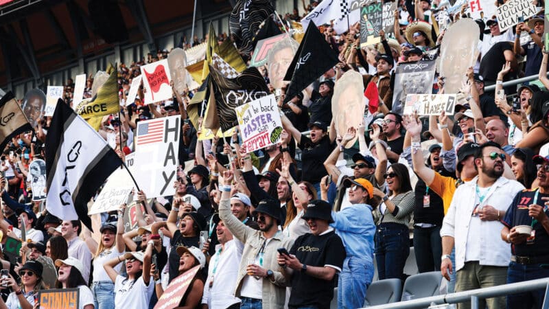 Who are you calling plastic supporters? The Apex fans make their presence felt at last year’s Mexican GP