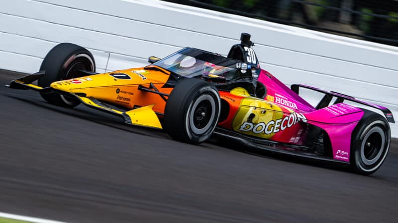 Devlin-DeFrancescos-Dogecoin-IndyCar-for-the-2025Indy-500