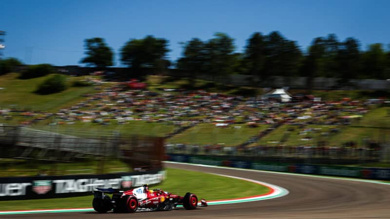 Ferrari of Lewis Hamilton during 2025 F1 Emilia Romagna Grand Prix