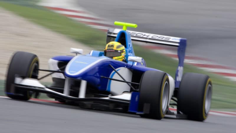 Oliver Oakes during GP3 testing in Barcelona, 2010