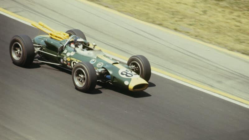 49th Indianapolis 500 - 1965. Jim Clark driving his Ford Powered Lotus 38