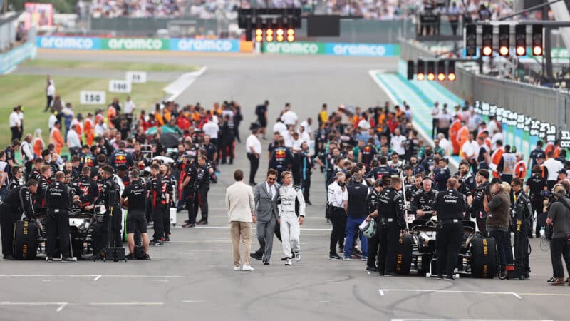 Principal photography started at the 2023 British GP – Pitt is joined by Javier Bardem who plays the Apex owner