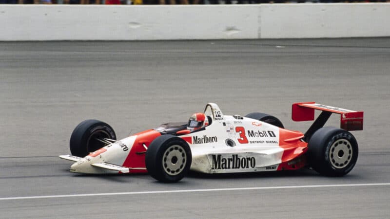Rick Mears, Penske PC-20 Chevrolet during the Indy 500