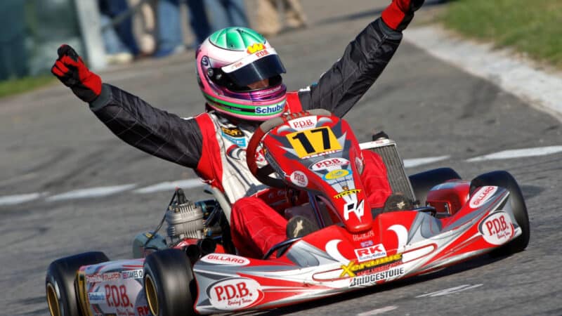 Race winner Oliver Oakes (GBR) PDB Racing Team World Karting Championship, Braga, Portugal, 24-25 September 2005