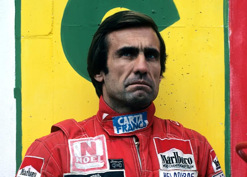 Grim-faced Carlos Reutemann at the 1981 Belgian Grand Prix
