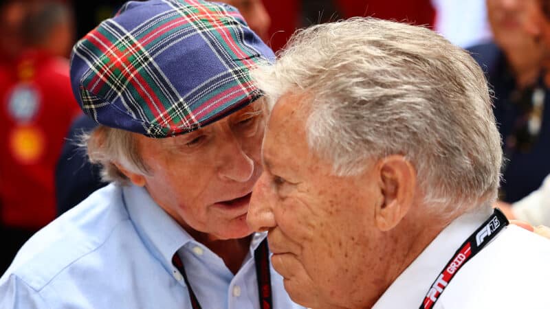 Jackie Stewart Mario Andretti 2025 Miami GP
