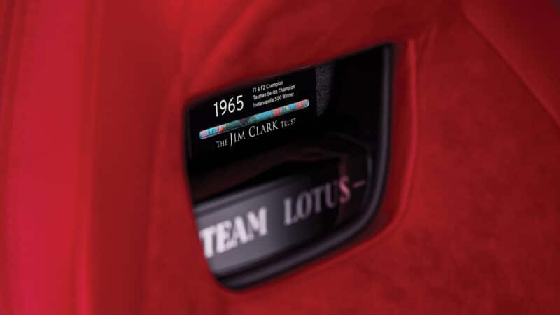 Lotus-Emira-Clark-Edition-Interior-Special-Commerative-Badge