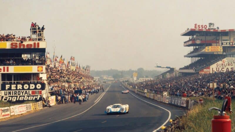 Porsche’s Richard Attwood and Vic Elford leading 1969 Le Mans 24 Hours