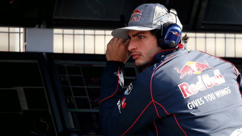 Sainz was later reunited with his lost lucky cap
