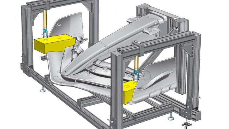 Front wing deflection test