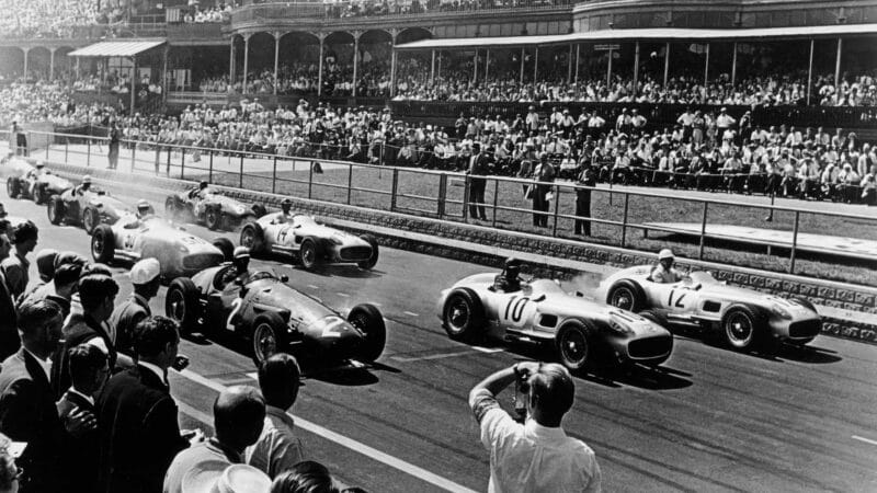 1955 Aintree circuit race start