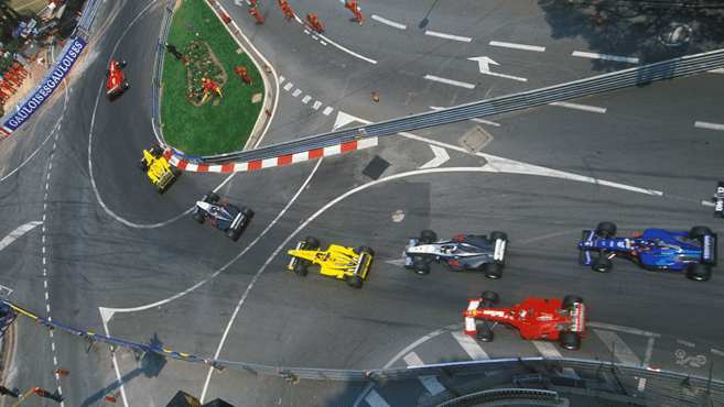 The frenetic F1 race with three starts and drivers sprinting to make the grid