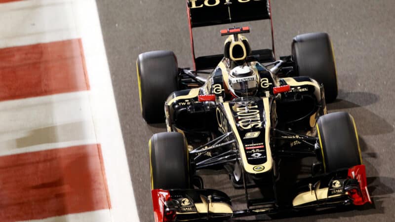 Kimi Raikkonen (Lotus-Renault) during practice for the 2012 Abu Dhabi Grand Prix