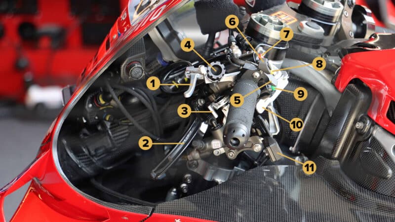Ducati annotated numbers