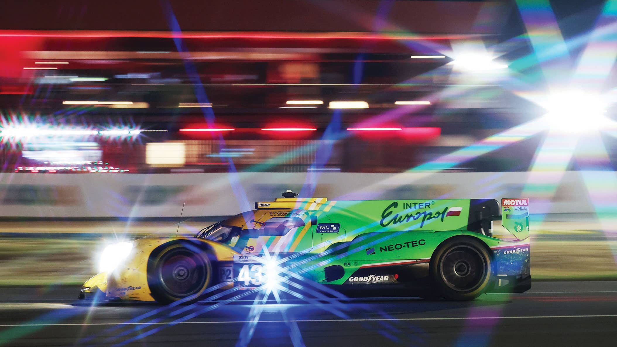 LE MANS, FRANCE - JUNE 14: The #43 Inter Europol Competition - Oreca 07 - Gibson of Jakub Smiechowski,