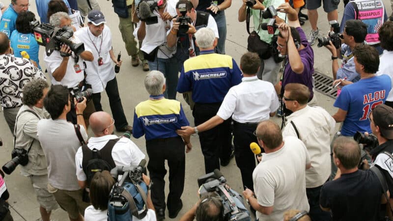 Michelin officials at the US GP