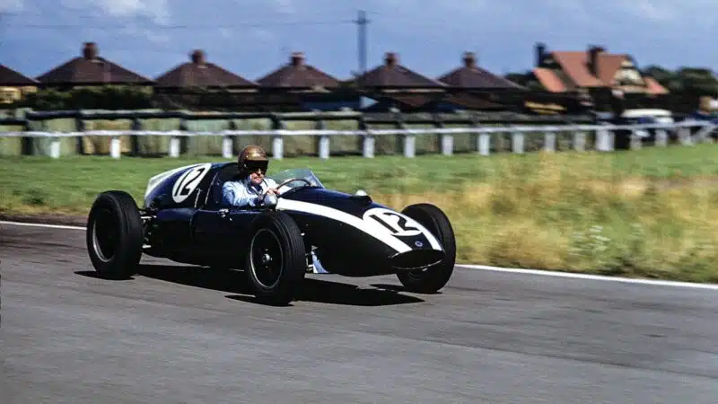 Jack Brabham, Cooper T51, 1959 British GP. Below